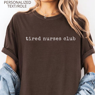 Lustiger Erschöpfter Schwestern Club | Nurse Pract T-Shirt