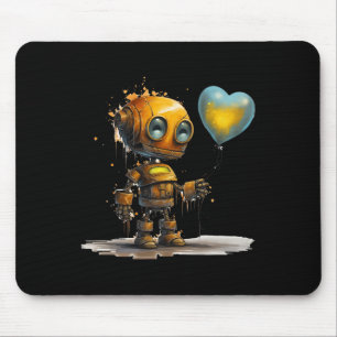 Lustiger Erstaunlicher Valentins-Liebesroboter Mit Mousepad
