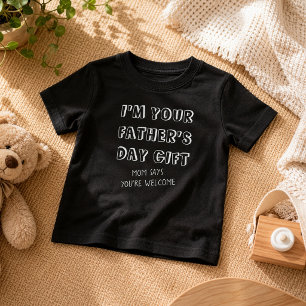 Lustiger erster Vatertag Geschenk von Kindern Humo Baby T-shirt