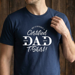 Lustiger erster Vatertag Zertifizierter Papa Neuer Tri-Blend Shirt