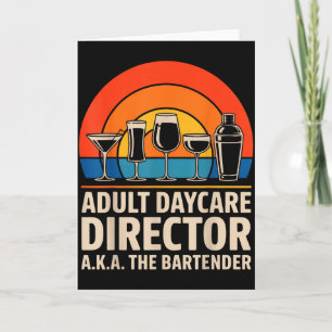 Lustiger Erwachsenentagesstättenleiter aka Der Bar Karte