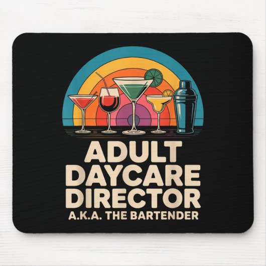 Lustiger Erwachsenentagesstättenleiter aka Der Bar Mousepad (Vorne)