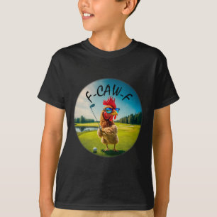 Lustiger erwachsener F-caw-f Golf Hahn Vogel Humor T-Shirt
