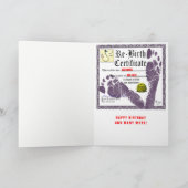 lustiger erwachsener Geburtstagsgruß Karte (Innenseite)