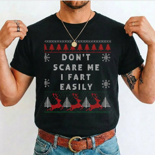 Lustiger Erwachsener hässlicher Weihnachtsmann sch T-Shirt