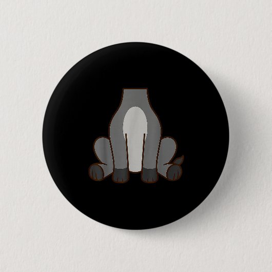 Lustiger Esel Erwachsene Kinder Männer Frauen Esel Button (Vorderseite)