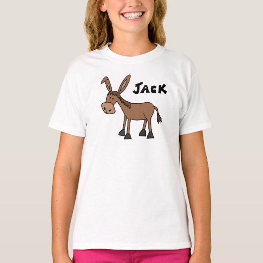 Lustiger Esel genannt Jack T-Shirt (Vorderseite)