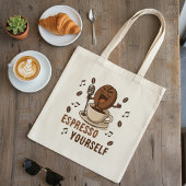 Lustiger Espresso-Selbst-Singender-Kaffeebohnen-Wo Tragetasche