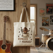 Lustiger Espresso-Selbst-Singender-Kaffeebohnen-Wo Tragetasche