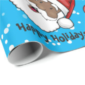 Lustiger ethnischer Weihnachtsmann besonders Geschenkpapier (Rolleneckpunkt)