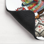 Lustiger Eulen-Lehrer-Maskottchen - Grammatik- und Mousepad (Ecke)