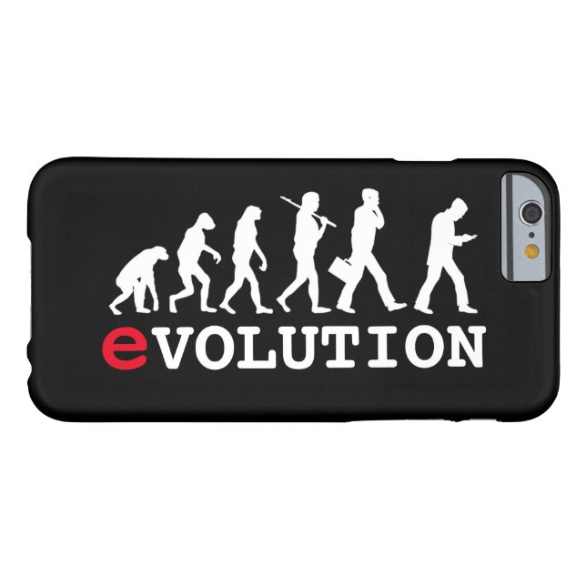 Lustiger Evolution Smartphone Süchtiger Case-Mate iPhone Hülle (Rückseite Horizontal)