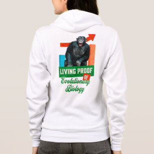 Lustiger Evolutionsbiologie-Schimpansen-Humor Hoodie