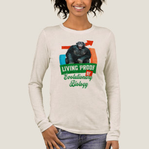 Lustiger Evolutionsbiologie-Schimpansen-Humor Tri-Blend Shirt