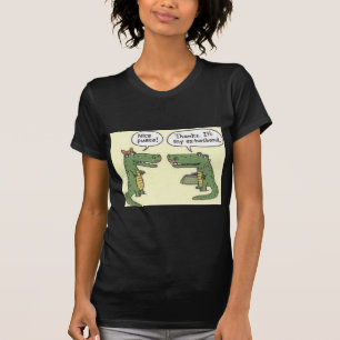Lustiger ex Ehemann-Alligatorgeldbeutel T-Shirt