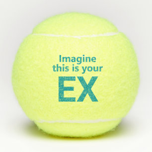 Lustiger Ex-Ehemann Tennisbälle