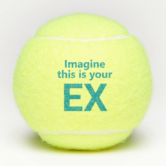 Lustiger Ex-Ehemann Tennisbälle (Vorderseite)