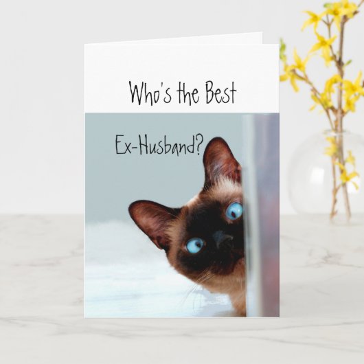 Lustiger Ex-Mann? Karte (Gelbe Blume)