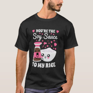 Lustiger Extra-Reis-Liebhaber mit Sojasauce auf me T-Shirt