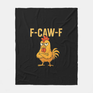 Lustiger F-Caw-F-Hahn F-Caw-F-Hahn Meme Fleecedecke