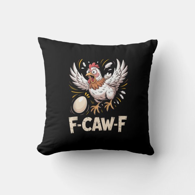 Lustiger F-Caw-F-Huhn Kreativer Casual-Stil Kissen (Vorderseite)