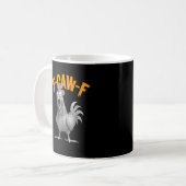 Lustiger F Caw F Hühner Klassischer Retro-Stil Kaffeetasse (Vorderseite Links)