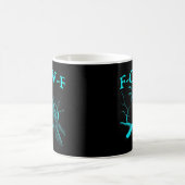 Lustiger F-Caw-F Humor Krähe Gothic Kaffeetasse (Mittel)