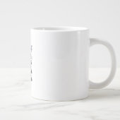 Lustiger F-Caw-F-Krähe Lustiges Halloween Retro Kl Jumbo-Tasse (Rechts)