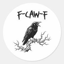 Lustiger F-Caw-F-Krähe-Rabe-Wortwitz