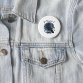 Lustiger F-Caw-F Rabe Vogel F-Caw-F Krähe Klassike Button (Beispiel)