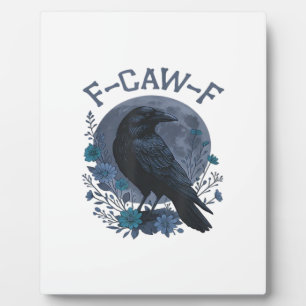 Lustiger F-Caw-F Rabe Vogel F-Caw-F Krähe Klassike Fotoplatte
