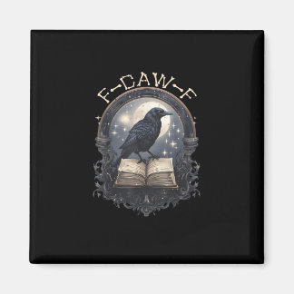 Lustiger F-Caw-F Rabe Vogel Sprüche Grafik Retro K Magnet