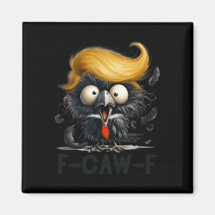 Lustiger F- Krächz -f Krähe Fcwf Rabe Halloween Fa Magnet
