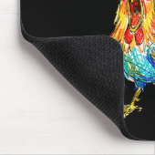 Lustiger F Kräh F Hahn Fcawf Hühnerflüsterer Fawk Mousepad (Ecke)