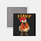 Lustiger f Kräh f Hahn Vogel Hühner Flüsterer fawk Magnet (Vorderseite/Rückseite)