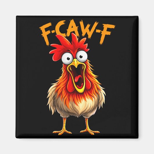 Lustiger f Kräh f Hahn Vogel Hühner Flüsterer fawk Magnet (Vorne)