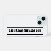 lustiger Fall iPhone 15 Hülle (Rückseite (Horizontal))