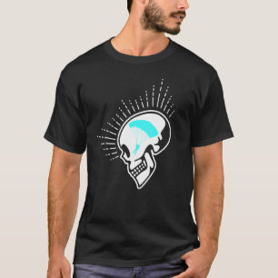 Lustiger Fallschirm-Totenkopf I Tandem-Fallschirms T-Shirt
