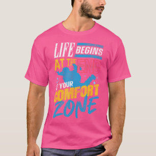 Lustiger Fallschirmspringer-Liebhaber für Frauen u T-Shirt