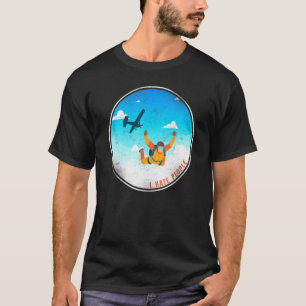 Lustiger Fallschirmsprung Ich hasse Menschen Vinta T-Shirt