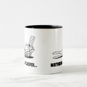 Lustiger Fantasie-Fußball Zweifarbige Tasse (Mittel)