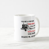 Lustiger fantastischer LKW-Fahrer Kaffeetasse (VorderseiteRechts)