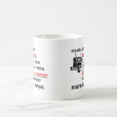 Lustiger fantastischer LKW-Fahrer Kaffeetasse (Mittel)