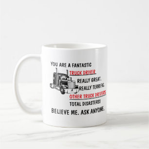 Lustiger fantastischer LKW-Fahrer Kaffeetasse