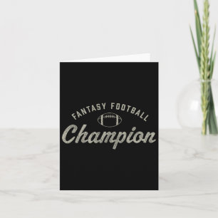 Lustiger Fantasy-Football-Champion-Tag der Draft-S Karte