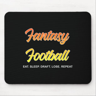 Lustiger Fantasy-Football-Entwurf & Verlierer- Mousepad