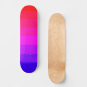 Lustiger Farbverlauf mit Ombre-Effekt Skateboard (Vorderseite)