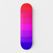 Lustiger Farbverlauf mit Ombre-Effekt Skateboard (Vorderseite)