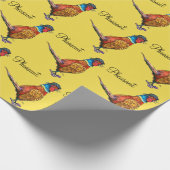 Lustiger Fasan im Hut Geschenkpapier (Ecke)