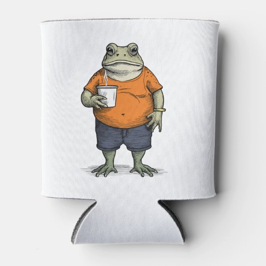 Lustiger faule Frosch Dosenkühler (Vorderseite)